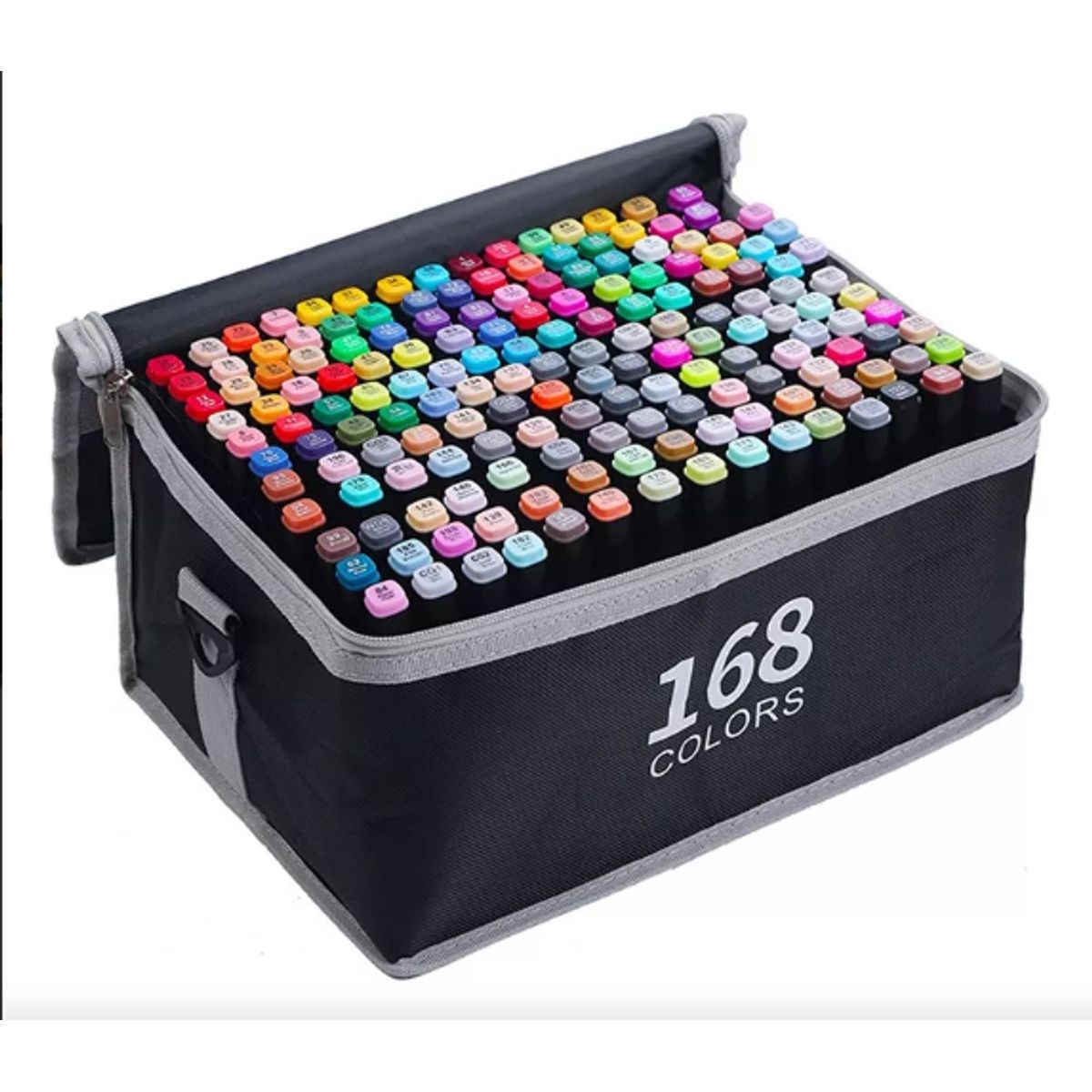 GENERICO - Set de marcadores x 168 unidades doble punta