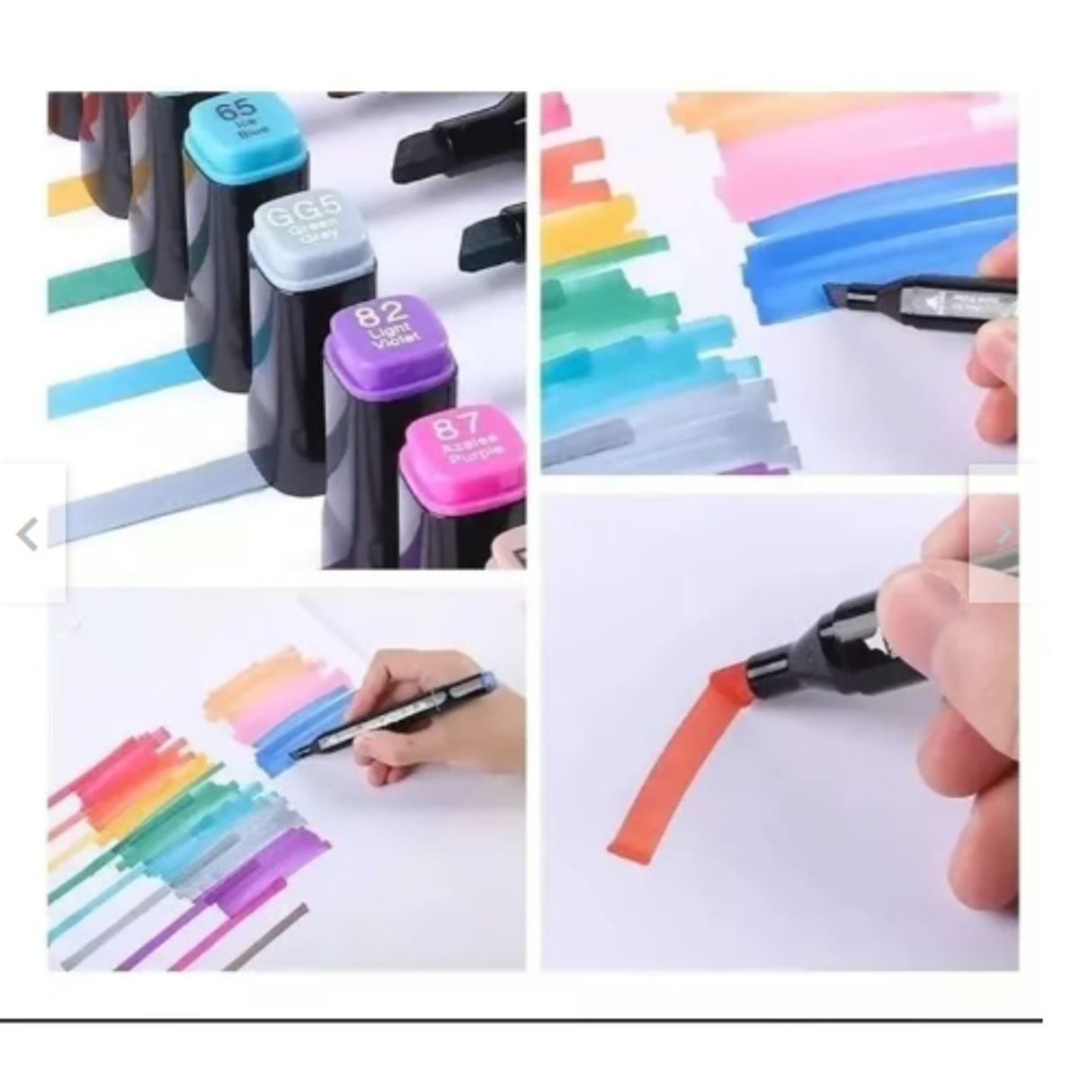 GENERICO - Set de marcadores x 168 unidades doble punta