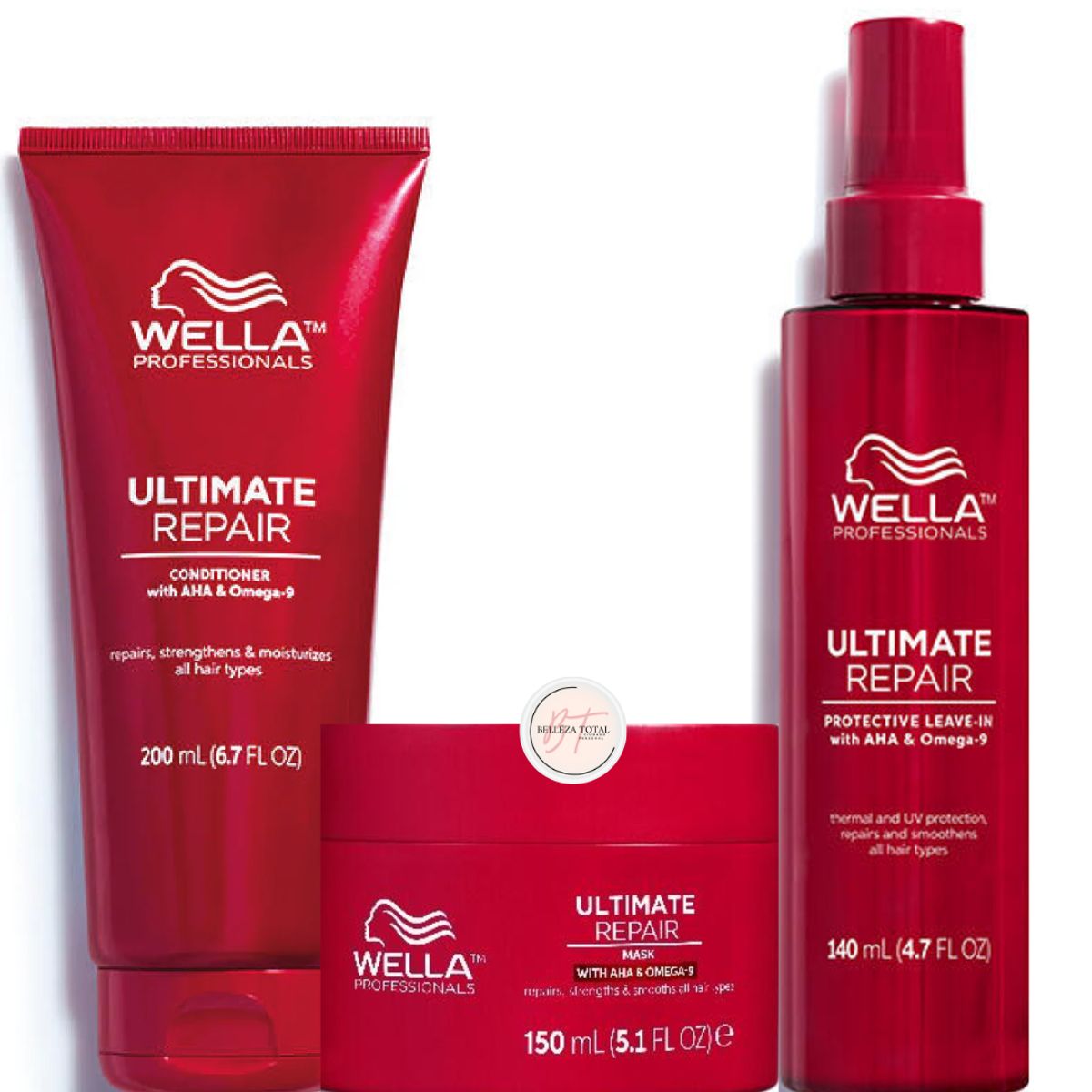 WELLA - Kit Wella Ultimate Repair Acondicionador + Mascarilla + Termoprotector