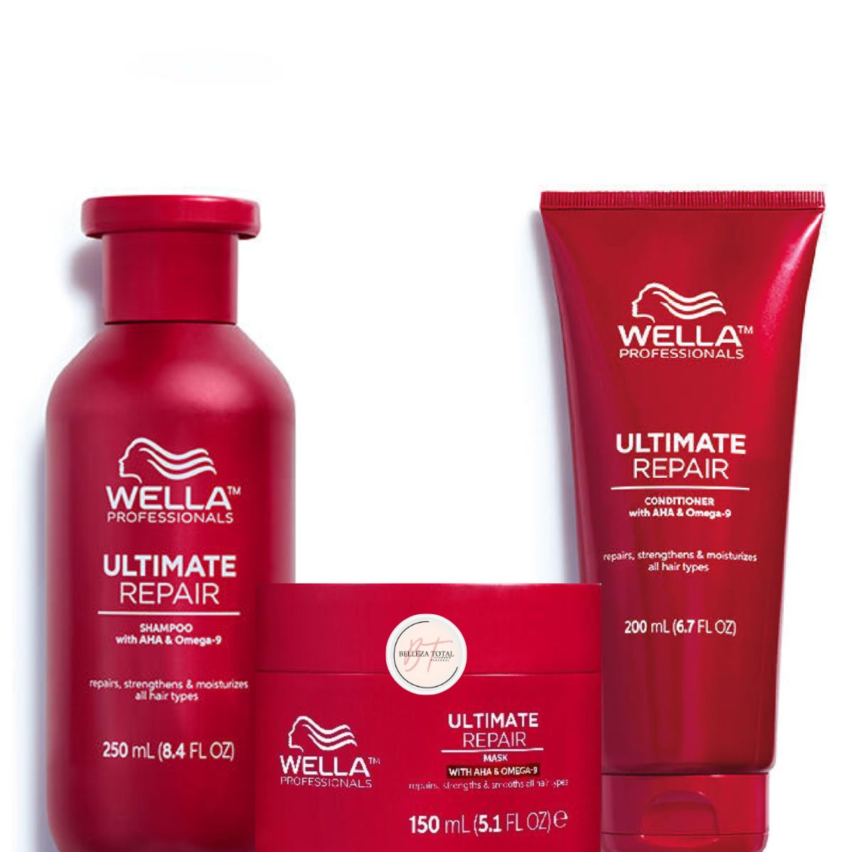 WELLA - Kit Wella Ultimate Repair Shampoo + Acondicionador + Mascarill