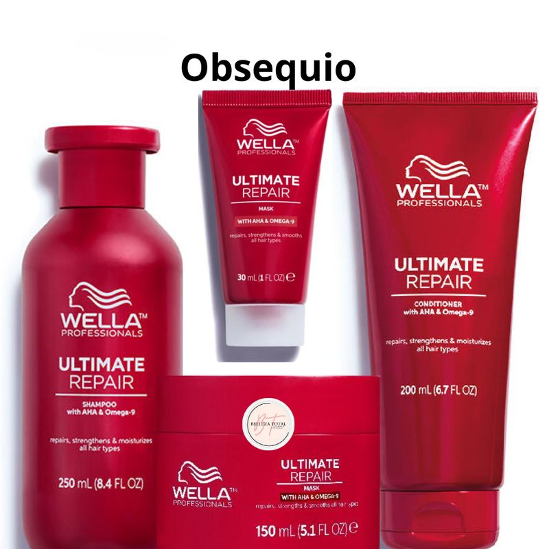 WELLA - Kit Wella Ultimate Repair Shampoo + Acondicionador + Mascarill