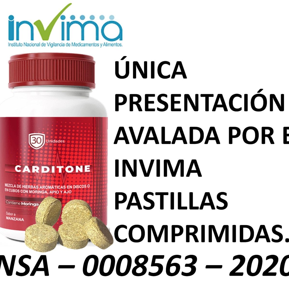 GENERICO - CARDITONE VITAMINA C NORMALIZA LA PRESION Y ELIMINA LA ATEROSCLEROSIS