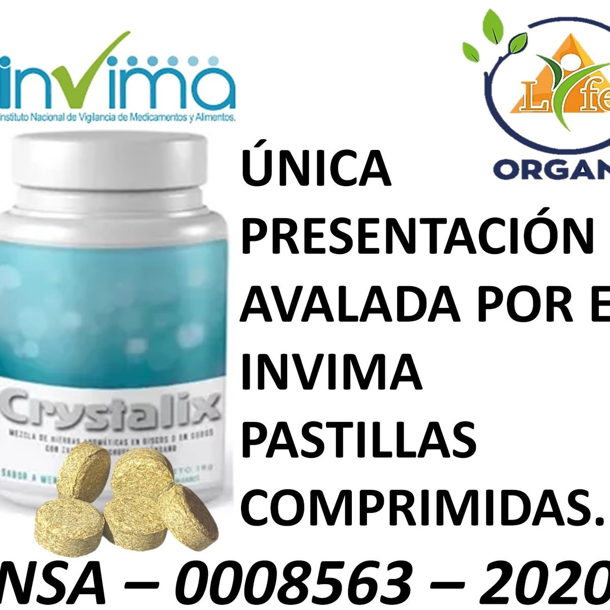 GENERICO - 2 CRYSTALIX - MEJORA LA VISION - RESTAURA LA VISION +