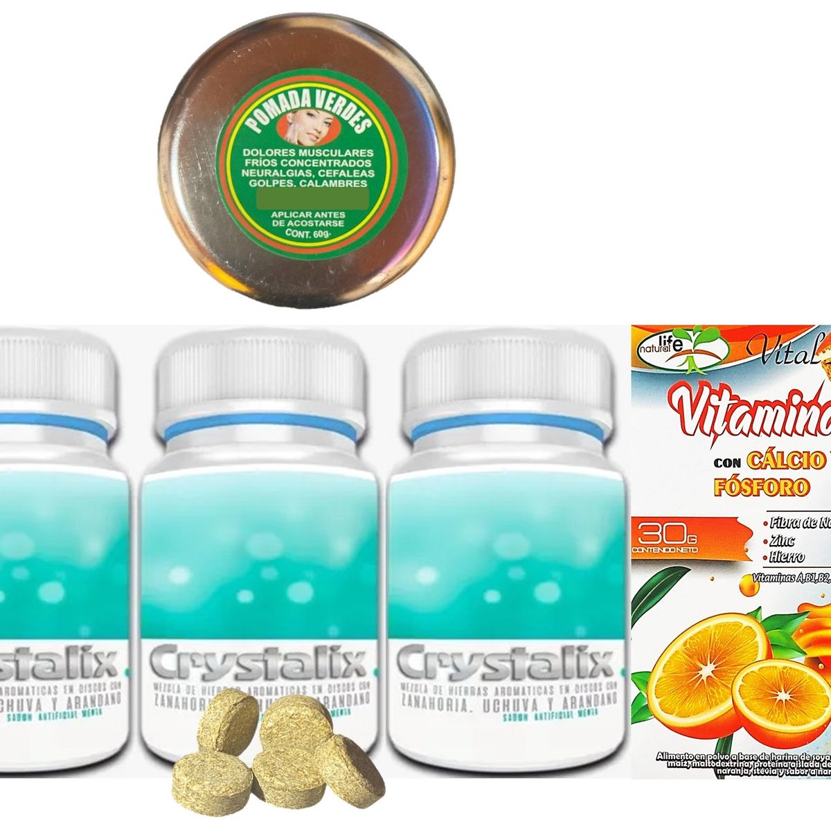 GENERICO - 3 CRYSTALIX - MEJORA LA VISION - RESTAURA LA VISION + VITAMINA C