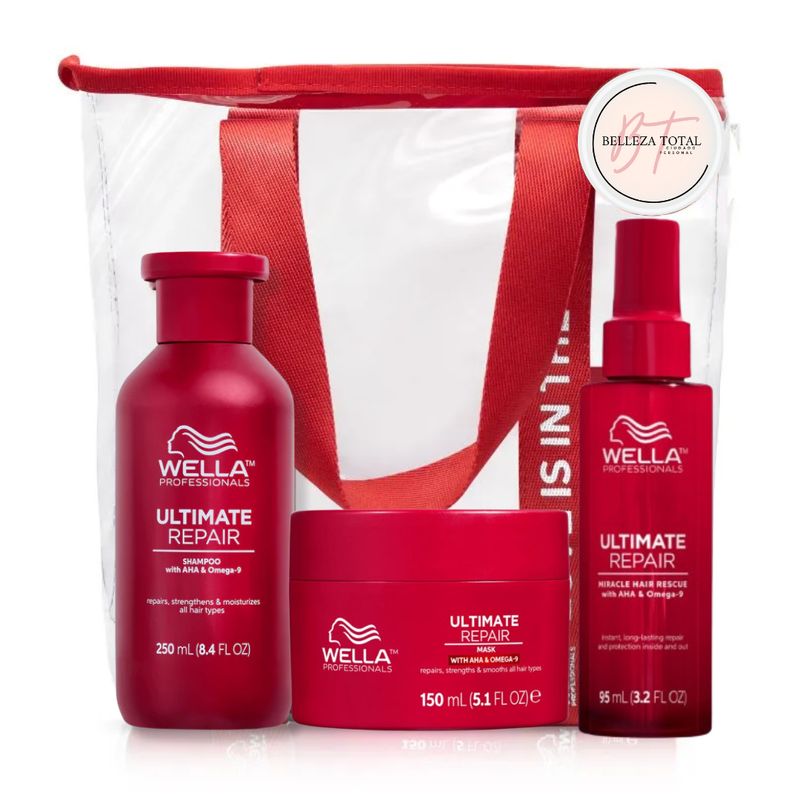 WELLA - Kit Wella Ultimate Repair Shampoo + Mascarilla + Miracle