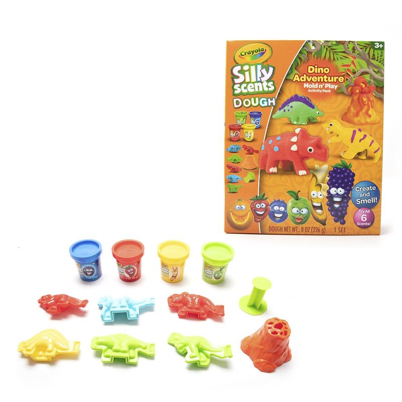 CRAYOLA - MASA Y PLASTILINA KIT MEDIANO AROMATICO DINOSAURIO CRAYOLA