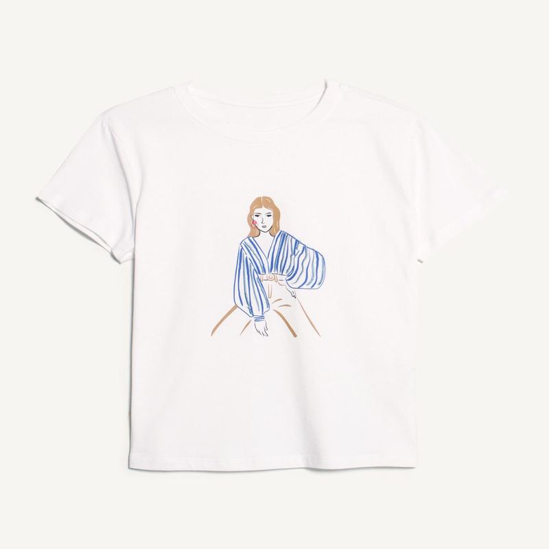 SEVEN SEVEN - Camiseta Para Mujer Manga Corta Color Crudo Marca Seven Seven #28095783