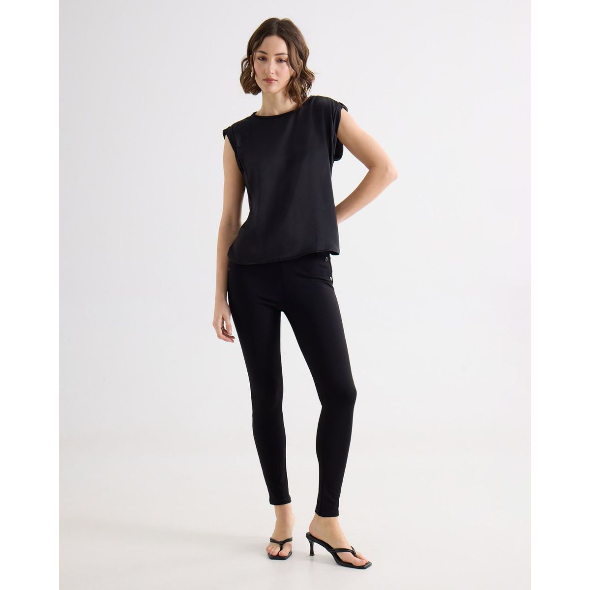 SEVEN SEVEN - Leggins Para Mujer Largo Color Negro Marca Seven Seven #28230586