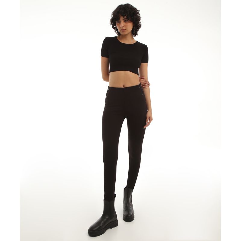 SEVEN SEVEN - Leggins Para Mujer Largo Color Negro Marca Seven Seven #28230586