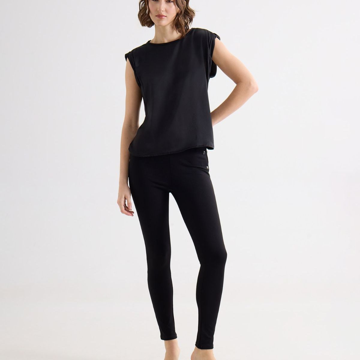 SEVEN SEVEN - Leggins Para Mujer Largo Color Negro Marca Seven Seven #28230586