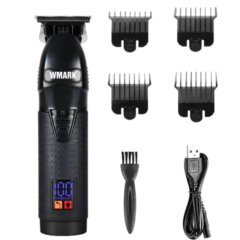 GENERICO - Máquina Patillera de Corte Peluquería Profesional Wmark NG-318 Negra