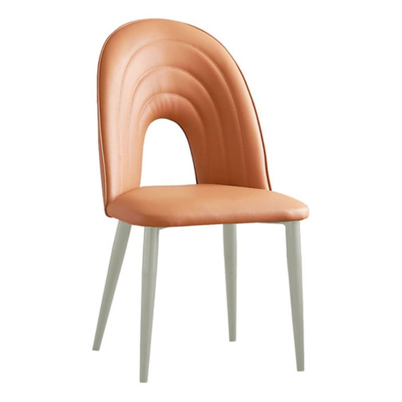 DIMATEX LEON - Silla Decorativa Mueble Sala Comedor Dormitorio Refaurora Naranja