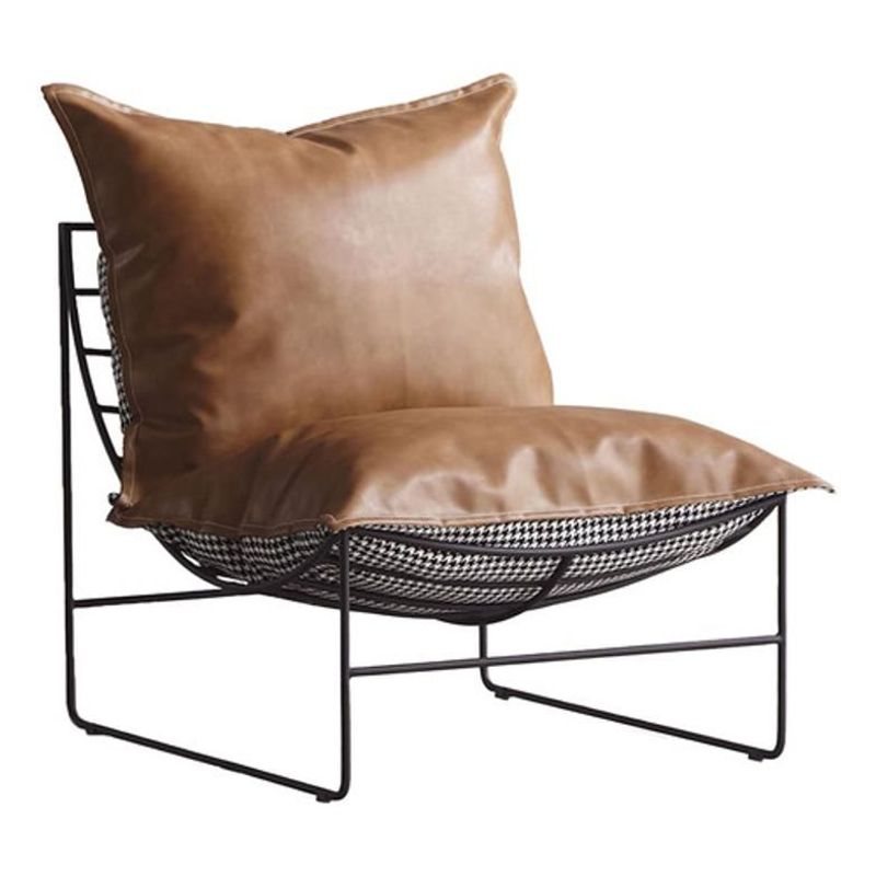 DIMATEX LEON - Silla Sillón Perezoso Decorativa Mueble Sala Sofá Refcaliope Cafe