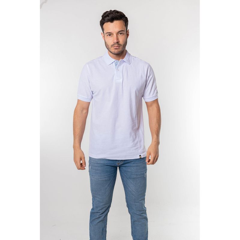 KP K'PO KING - Camiseta tipo polo para hombre blanca Kapo