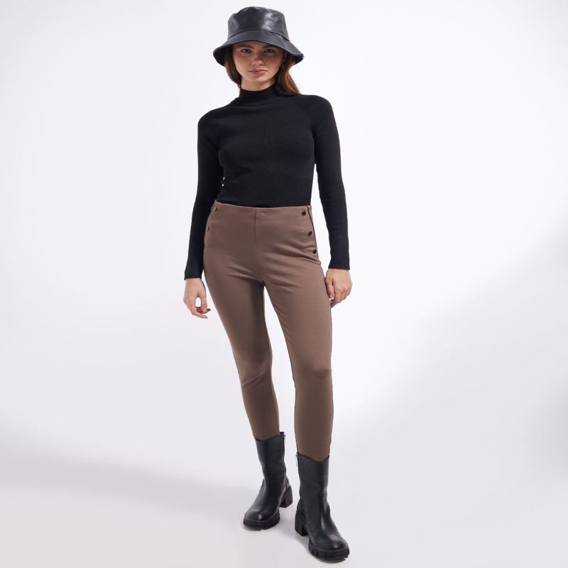 SEVEN SEVEN - Leggins Para Mujer Largo Color Cafe  Marca Seven Seven #28230591