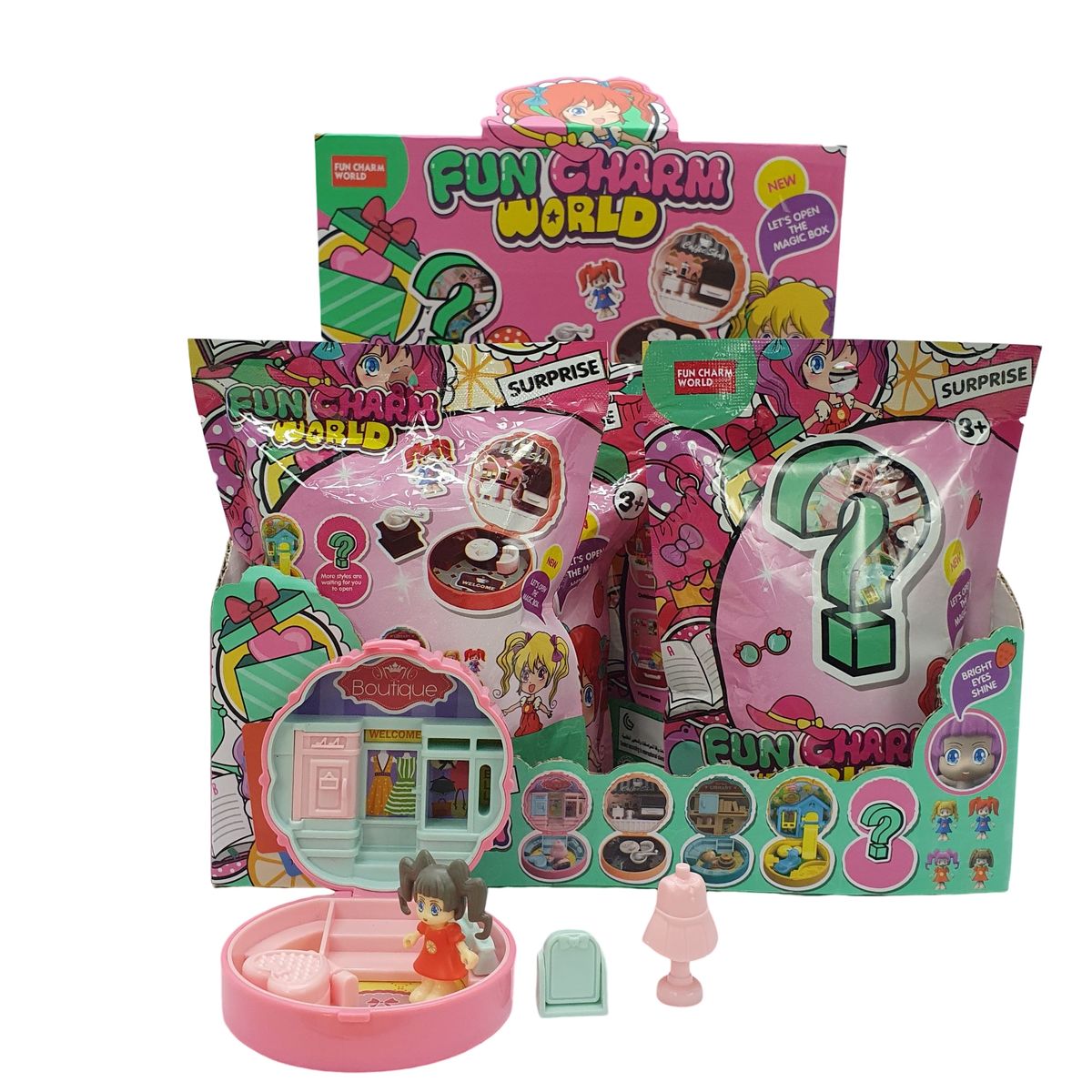 LOOMPA - Juguete Cápsula Sorpresa Con Casa Y Muñeca 8x7cm Fun Charm