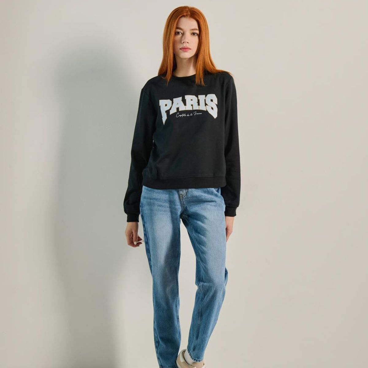 KOAJ - KOAJ Jean azul medio mom tiro súper alto con rotos