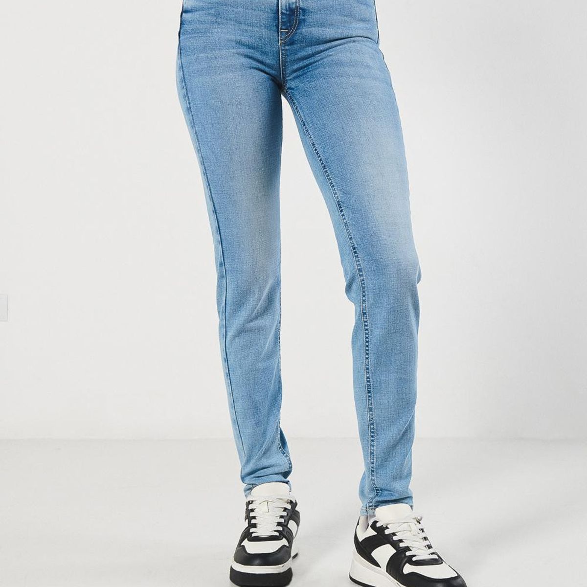 KOAJ - KOAJ Jean para mujer, 5 bolsillos, tiro alto, cinco bolsillo Mujer