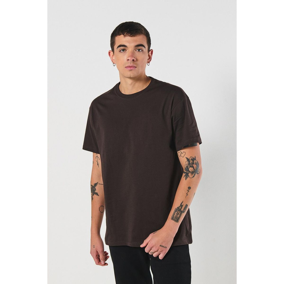 KOAJ - KOAJ Camiseta unicolor manga corta en algodón Hombre