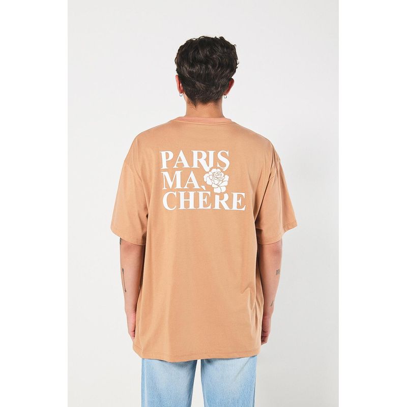 KOAJ - KOAJ Camiseta Oversize para hombre con estampado en frente y e HOMBRE