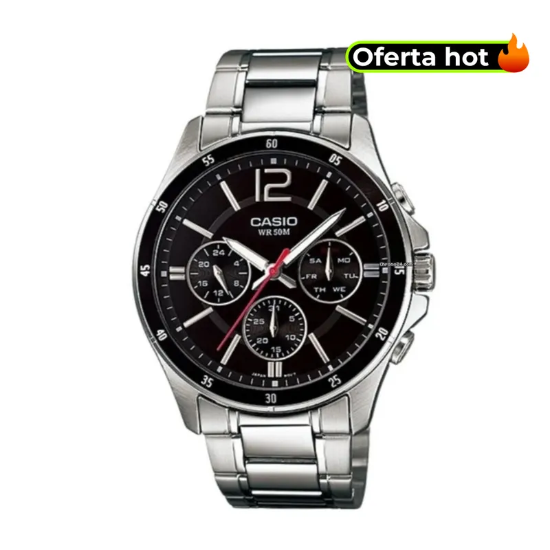 CASIO - Reloj Casio Modelo MTP-1374D-1A Diseño Elegante