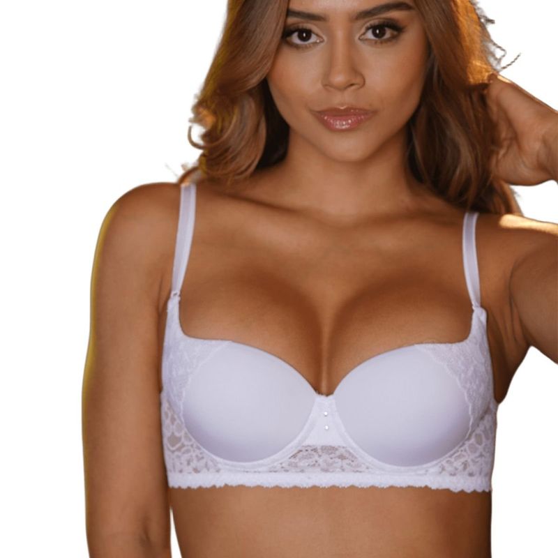 NUBY LINGERIE - BRASIER EN LYCRA CON COPA ENTERA Y ESPALDA ANCHA REF1418