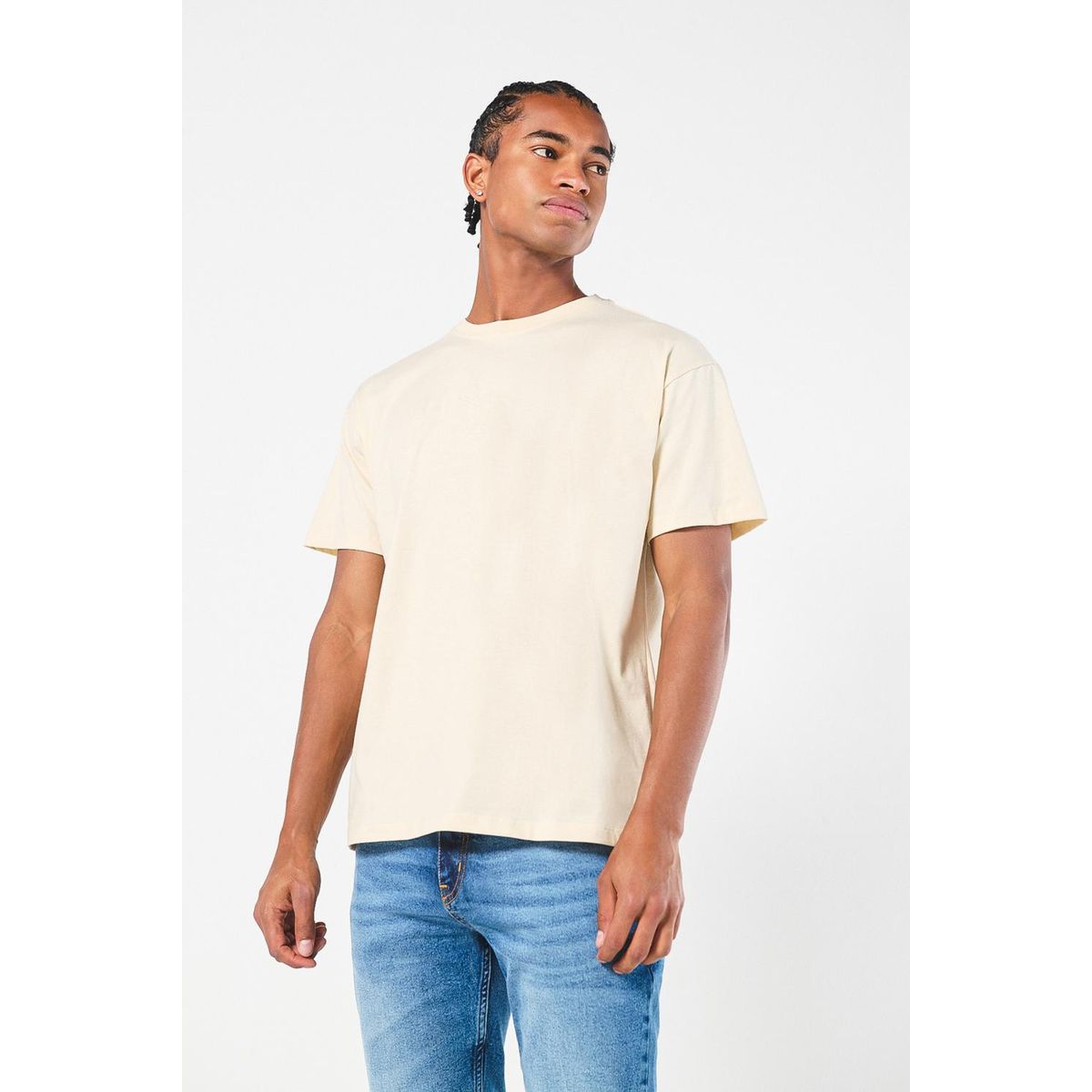 KOAJ - KOAJ Camiseta unicolor manga corta en algodón Hombre