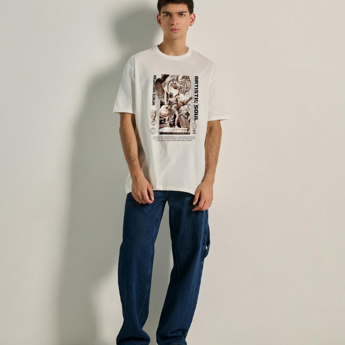 KOAJ - KOAJ Camiseta oversize manga corta de artistic soul HOMBRE