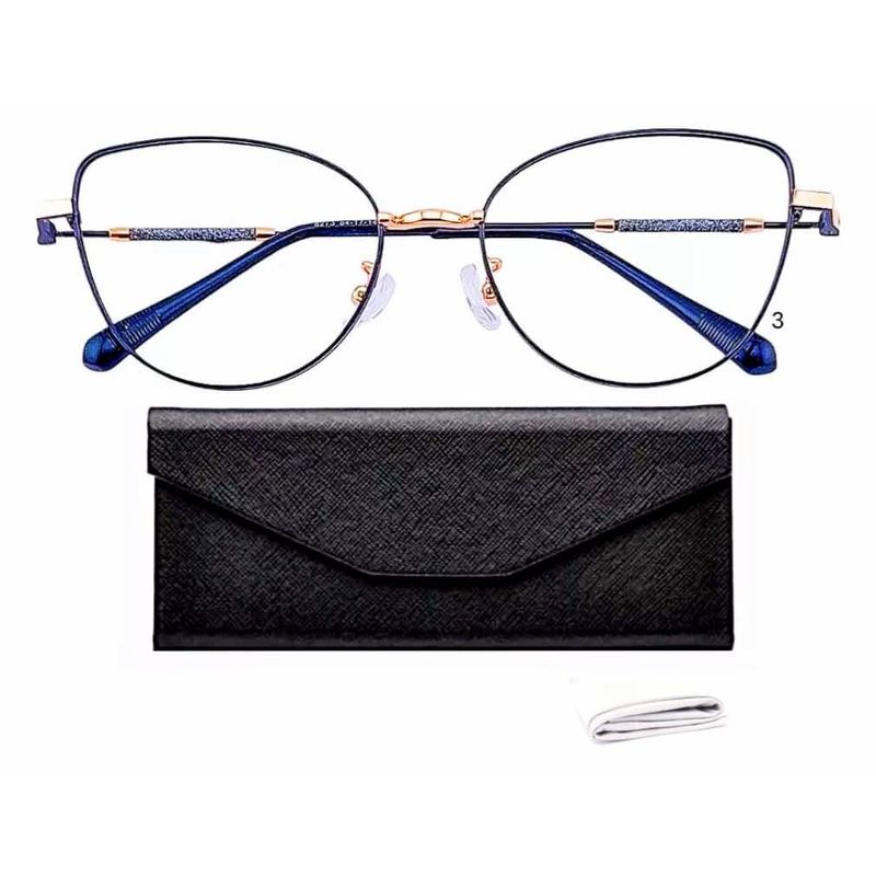 GENERICO - Gafas Montura De Dama - Acero De Alta Calidad - Italy 8273