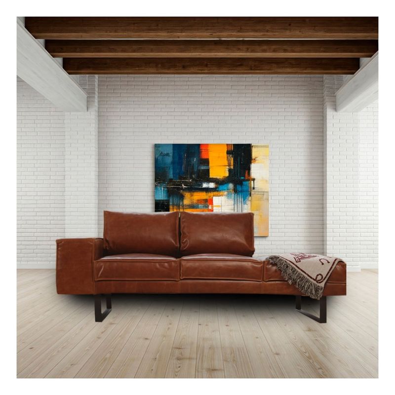 22 GRADOS DECORACION - Sofa Naqada en Cuero 200x100cm 22 Grados Decoracion