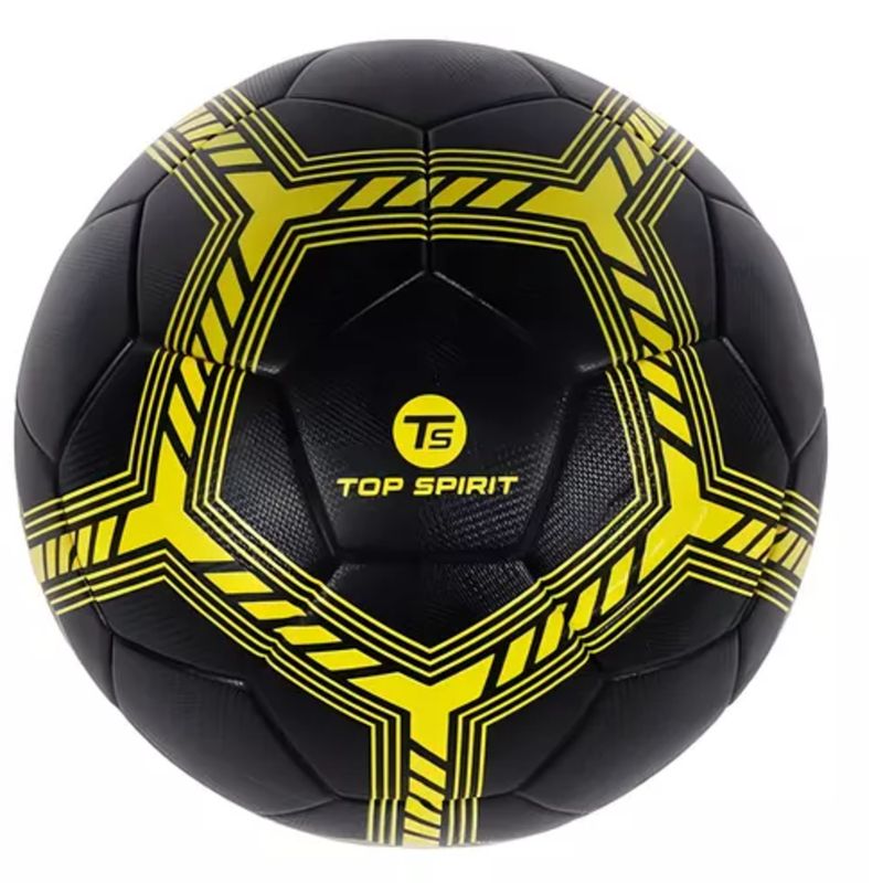 GENERICO - Balon De Futball 5 Top Spirit Bomba Interna Negro & Amarillo