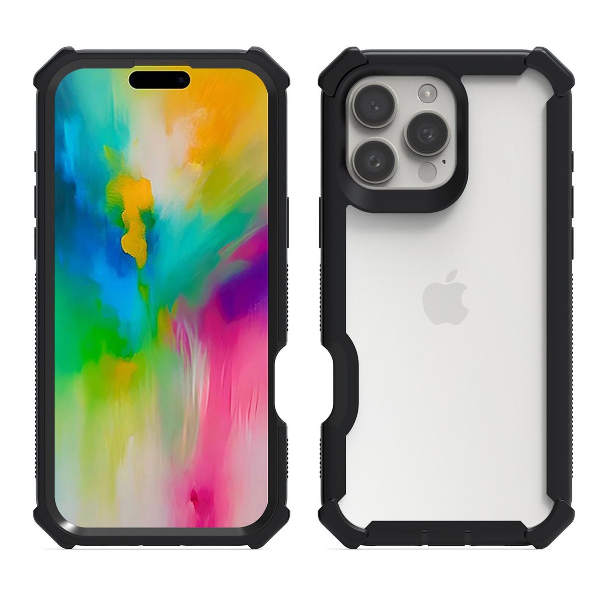 GENERICO - Estuche Reforzado 2 en 1 Protector Para iPhone 13 Pro