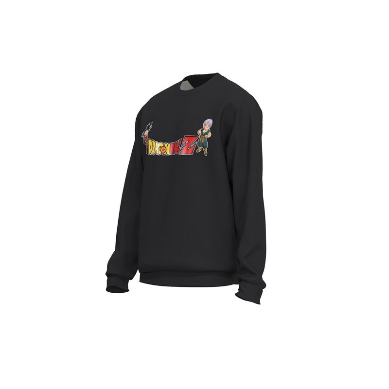 KOAJ - KOAJ Buzo unicolor con diseÃ±o de Dragon Ball Z y cuello red HOMBRE