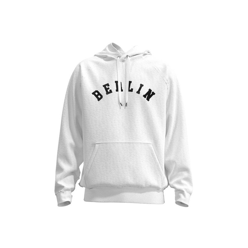 KOAJ - KOAJ Buzo manga ranglan unicolor con capota y diseÃ±o colleg HOMBRE