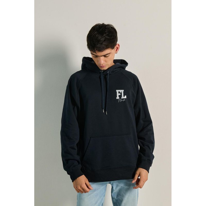 KOAJ - KOAJ Buzo capota ranglan con estampado  College. HOMBRE