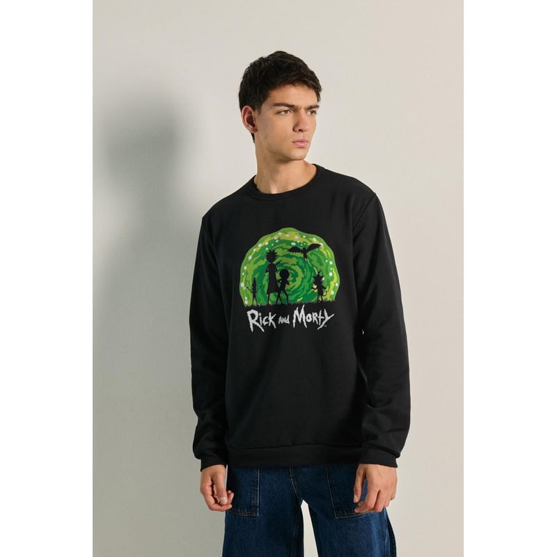 KOAJ - KOAJ Sueter cuello redondo de Rick & Morty HOMBRE