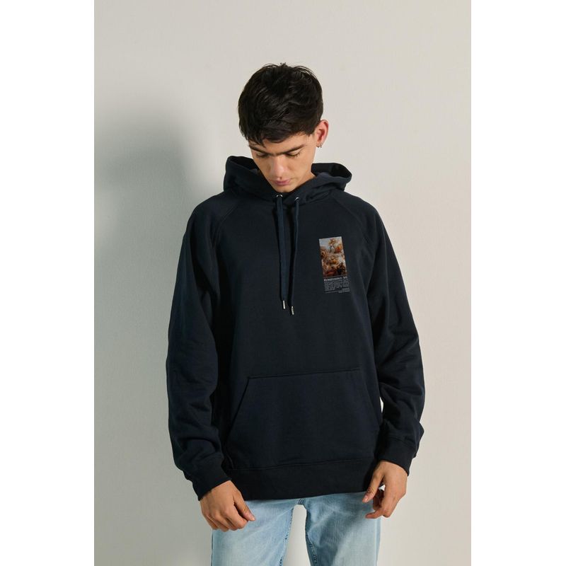 KOAJ - KOAJ Buzo capota ranglan con estampado de pintura renacentista HOMBRE