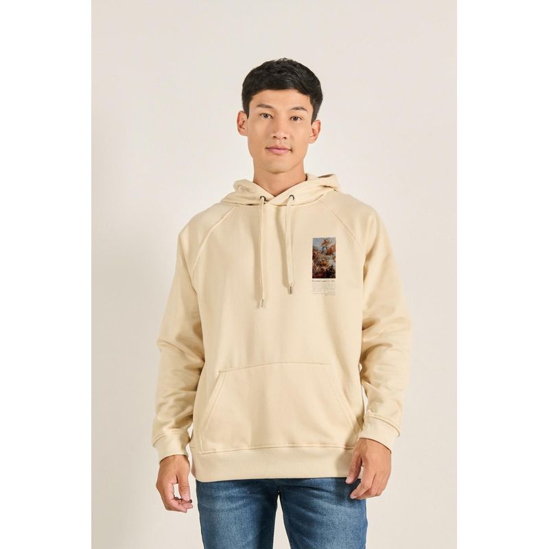 KOAJ - KOAJ Buzo capota ranglan con estampado de pintura renacentista HOMBRE