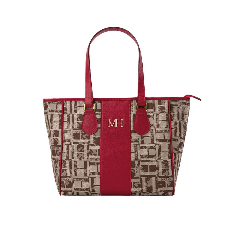 MARIO HERNANDEZ - Bolso De Mano Nerea Cafe Rojo Lima