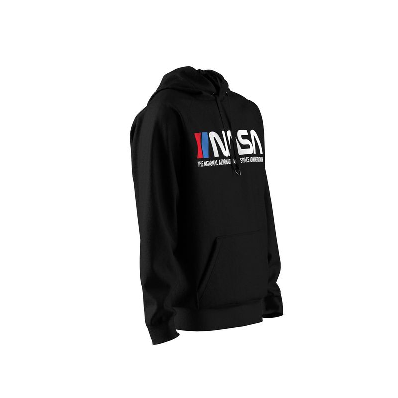 KOAJ - KOAJ Buzo unicolor oversize con capota y diseÃ±o de NASA HOMBRE
