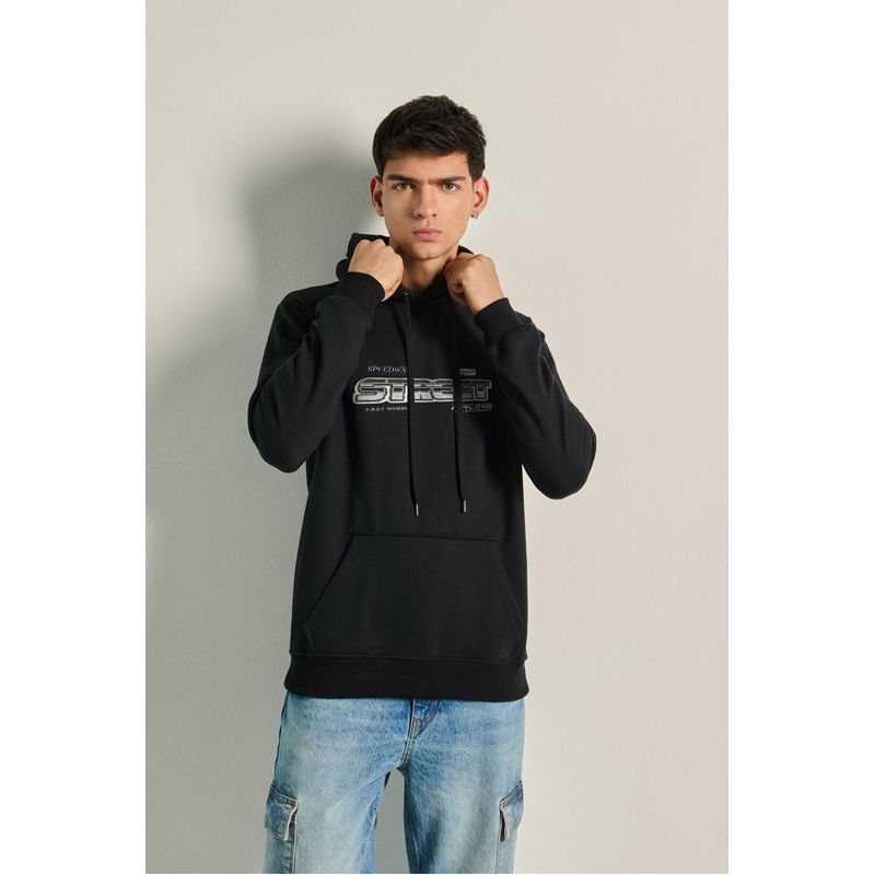 KOAJ - KOAJ Buzo para hombre con capota unicolor cuenta con bolsill Hombre