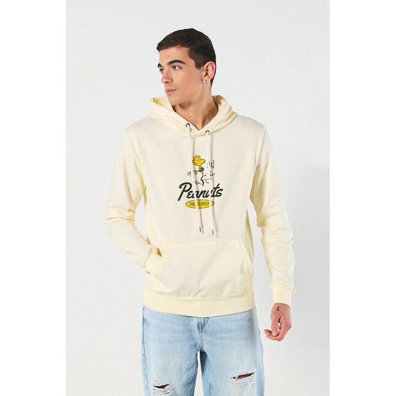 KOAJ - KOAJ Buzo capota con estampado en frente de Snoopy. HOMBRE