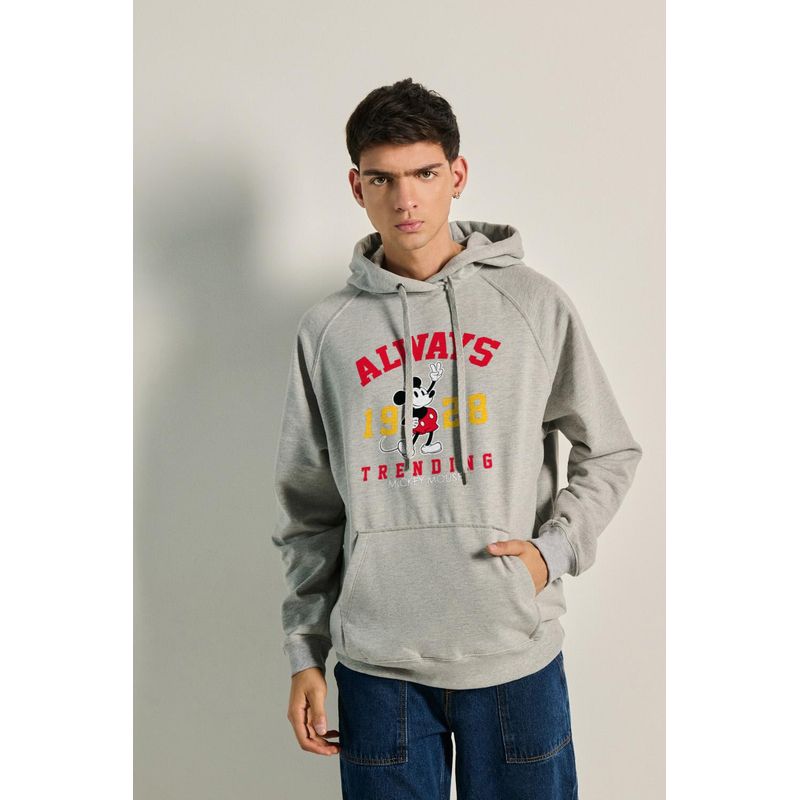 KOAJ - KOAJ Buzo capota ranglan con estampado de Mickey HOMBRE