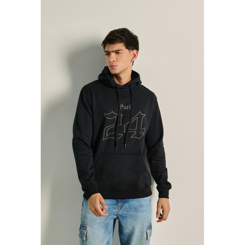 KOAJ - KOAJ Buzo capota con estampado de Paris 24 HOMBRE