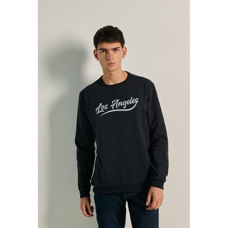 KOAJ - KOAJ Sueter cuello redondo con estampado de Los Ángeles HOMBRE