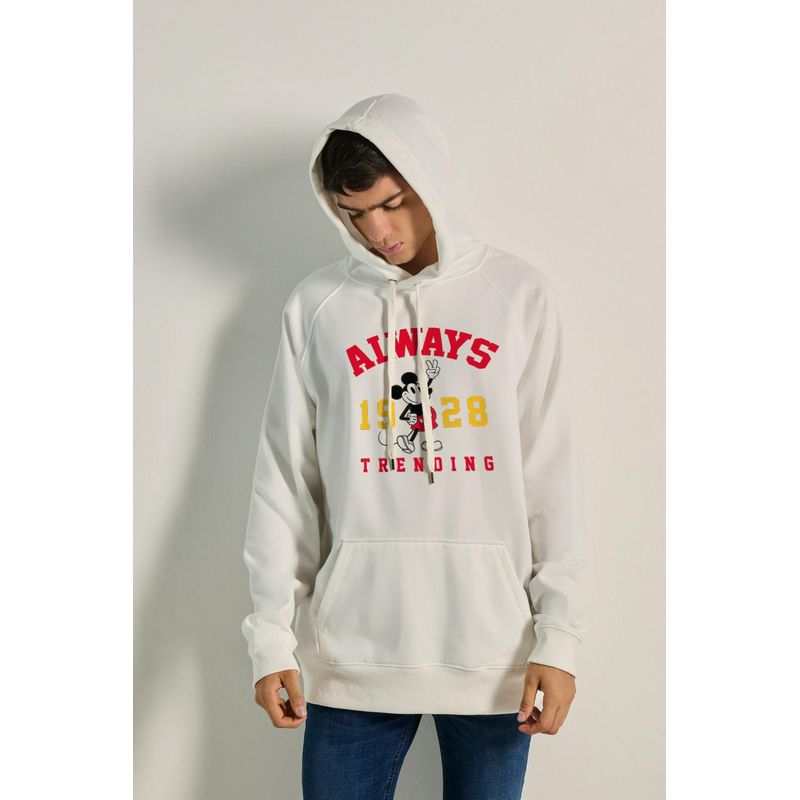 KOAJ - KOAJ Buzo capota ranglan con estampado de Mickey HOMBRE