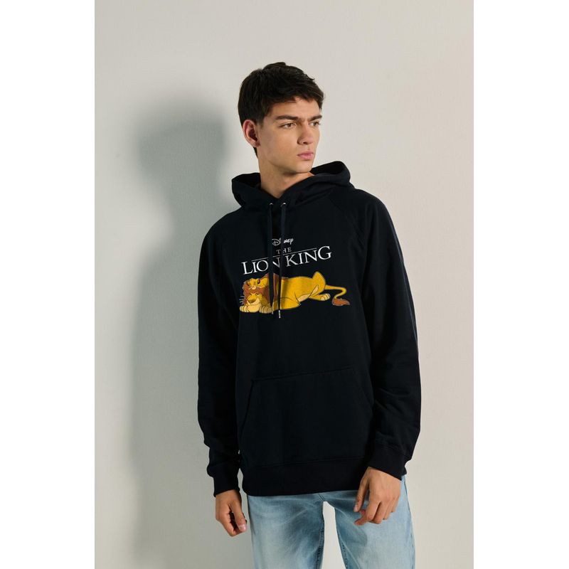 KOAJ - KOAJ Buzo capota ranglan con estampado de El Rey León HOMBRE