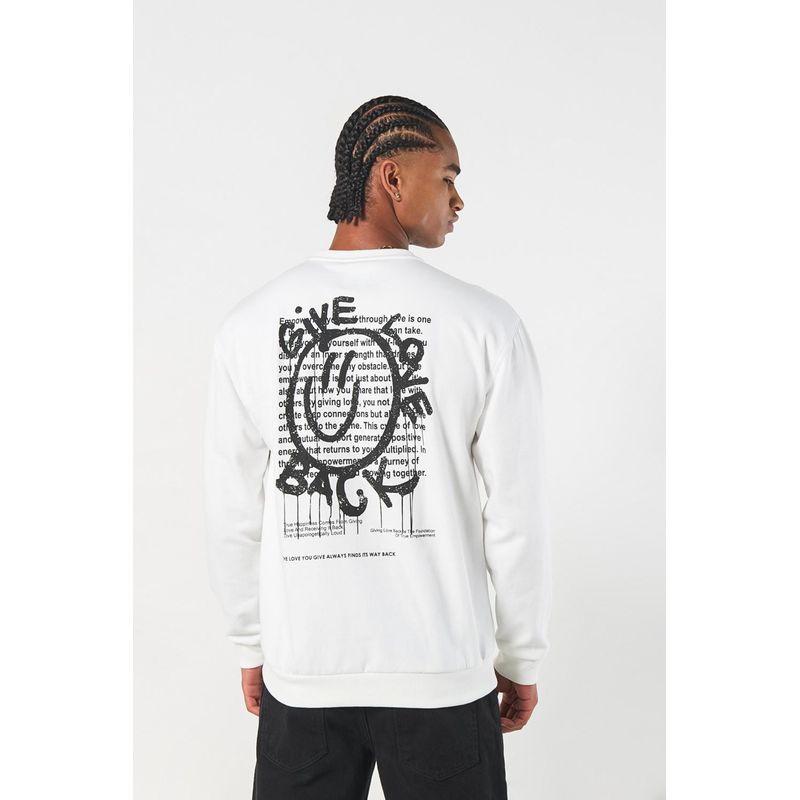 KOAJ - KOAJ Buzo unicolor con diseños urbanos y cuello redondo HOMBRE
