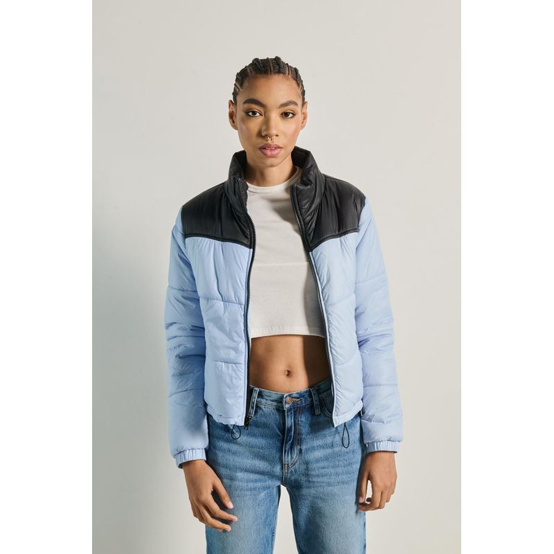 KOAJ - KOAJ Chaqueta acolchada con bloque de color en contraste con b MUJER