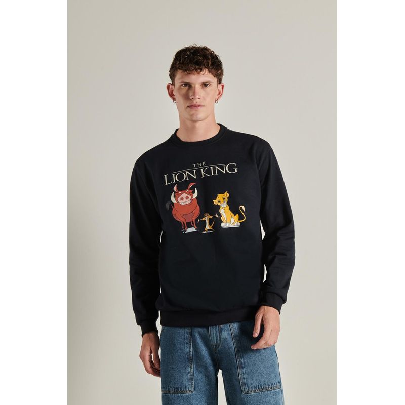 KOAJ - KOAJ Buzo para hombre cuello redondo unicolor cuenta con dis Hombre